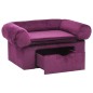 vidaXL Hundesofa mit Schublade Burgunderrot 75x50x38 cm Plüsch vidaXL Hundesofa mit Schublade Burgunderrot 75x50x38 cm Plüsch