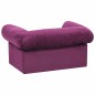 vidaXL Hundesofa mit Schublade Burgunderrot 75x50x38 cm Plüsch vidaXL Hundesofa mit Schublade Burgunderrot 75x50x38 cm Plüsch