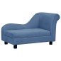 vidaXL Hundesofa mit Kissen Blau 83x44x44 cm Plüsch vidaXL Hundesofa mit Kissen Blau 83x44x44 cm Plüsch