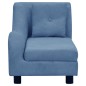 vidaXL Hundesofa mit Kissen Blau 83x44x44 cm Plüsch vidaXL Hundesofa mit Kissen Blau 83x44x44 cm Plüsch
