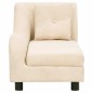 vidaXL Hundesofa mit Kissen Creme 83x44x44 cm Plüsch vidaXL Hundesofa mit Kissen Creme 83x44x44 cm Plüsch