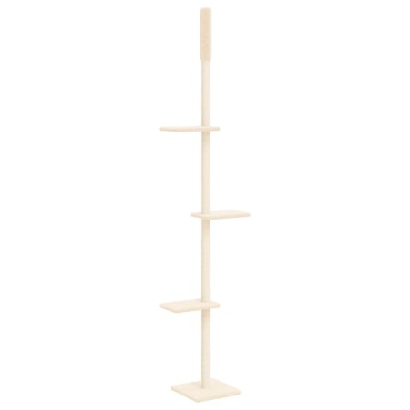 vidaXL Kratzbaum Deckenhoch Creme 267,5-297,5 cm