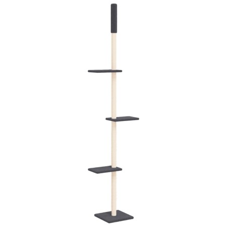 vidaXL Kratzbaum Deckenhoch Dunkelgrau 267,5-297,5 cm
