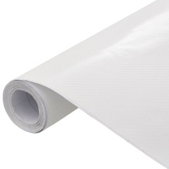 vidaXL Autofolie 4D Weiß 100x150 cm