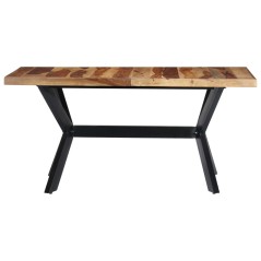 vidaXL Esstisch 140x70x75 cm Massivholz