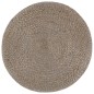 vidaXL Handgefertigter Sitzpuff Hellgrau 45 x 30 cm Jute vidaXL Handgefertigter Sitzpuff Hellgrau 45 x 30 cm Jute