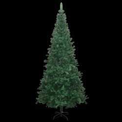 Künstlicher Weihnachtsbaum mit LEDs & Kugeln L 240 cm Grün