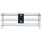 vidaXL TV-Tisch Transparent 120 x 40 x 40 cm Gehärtetes Glas vidaXL TV-Tisch Transparent 120 x 40 x 40 cm Gehärtetes Glas