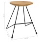 vidaXL Hocker 2 Stk. Teak Massivholz vidaXL Hocker 2 Stk. Teak Massivholz