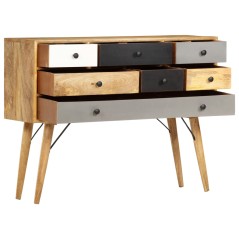 vidaXL Sideboard 110 x 30 x 82 cm Massivholz Mango