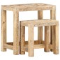 vidaXL 2-tlg. Handbemaltes Beistelltisch-Set Massivholz Mango vidaXL 2-tlg. Handbemaltes Beistelltisch-Set Massivholz Mango