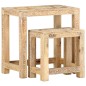 vidaXL 2-tlg. Handbemaltes Beistelltisch-Set Massivholz Mango vidaXL 2-tlg. Handbemaltes Beistelltisch-Set Massivholz Mango