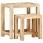 vidaXL 2-tlg. Handbemaltes Beistelltisch-Set Massivholz Mango vidaXL 2-tlg. Handbemaltes Beistelltisch-Set Massivholz Mango