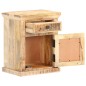 vidaXL Nachttisch 40x30x50 cm Massivholz Mango und Naturgeflecht vidaXL Nachttisch 40x30x50 cm Massivholz Mango und Naturgeflecht