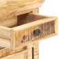 vidaXL Nachttisch 40x30x50 cm Massivholz Mango und Naturgeflecht vidaXL Nachttisch 40x30x50 cm Massivholz Mango und Naturgeflecht