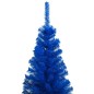 Künstlicher Weihnachtsbaum mit LEDs & Kugeln Blau 120 cm PVC Künstlicher Weihnachtsbaum mit LEDs & Kugeln Blau 120 cm PVC