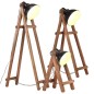 vidaXL Stehlampen 3 Stk. Schwarz E27 Mango Massivholz vidaXL Stehlampen 3 Stk. Schwarz E27 Mango Massivholz