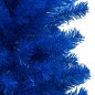 Künstlicher Weihnachtsbaum mit LEDs & Kugeln Blau 120 cm PVC Künstlicher Weihnachtsbaum mit LEDs & Kugeln Blau 120 cm PVC