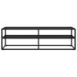 vidaXL TV-Schrank Schwarz mit Schwarzem Hartglas 140x40x40 cm vidaXL TV-Schrank Schwarz mit Schwarzem Hartglas 140x40x40 cm