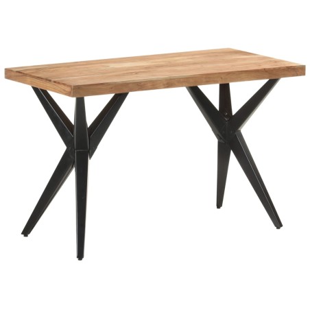 vidaXL Esstisch 120x60x76 cm Massivholz Akazie 