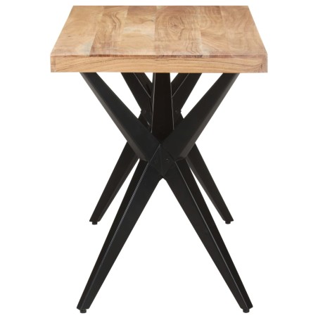 vidaXL Esstisch 120x60x76 cm Massivholz Akazie 