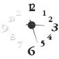 vidaXL 3D-Wanduhr Modernes Design Schwarz und Weiß 100 cm XXL vidaXL 3D-Wanduhr Modernes Design Schwarz und Weiß 100 cm XXL