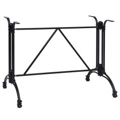 vidaXL Bistrotisch-Gestell Schwarz 93x60x72 cm Aluminiumguss