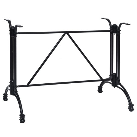 vidaXL Bistrotisch-Gestell Schwarz 93x60x72 cm Aluminiumguss