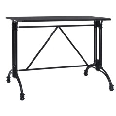 vidaXL Bistrotisch-Gestell Schwarz 93x60x72 cm Aluminiumguss