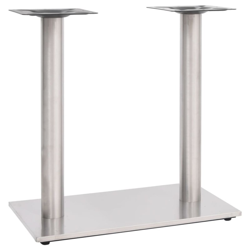 vidaXL Bistrotisch-Gestell Silbern 70x40x72 cm Edelstahl vidaXL Bistrotisch-Gestell Silbern 70x40x72 cm Edelstahl