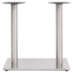 vidaXL Bistrotisch-Gestell Silbern 70x40x72 cm Edelstahl