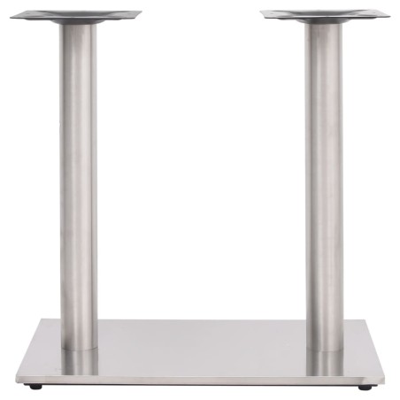 vidaXL Bistrotisch-Gestell Silbern 70x40x72 cm Edelstahl