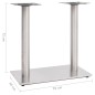 vidaXL Bistrotisch-Gestell Silbern 70x40x72 cm Edelstahl vidaXL Bistrotisch-Gestell Silbern 70x40x72 cm Edelstahl