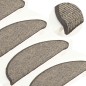 vidaXL Selbstklebende Treppenmatten 15 Stk. 56x17x3 cm Beige und Grau vidaXL Selbstklebende Treppenmatten 15 Stk. 56x17x3 cm Beige und Grau