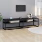 vidaXL TV-Schrank Schwarz Marmor-Optik 160x40x40,5 cm Hartglas vidaXL TV-Schrank Schwarz Marmor-Optik 160x40x40,5 cm Hartglas