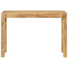 vidaXL Konsolentisch 110x35x76 cm Raues Mangoholz 