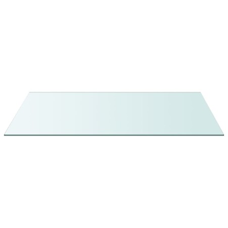 vidaXL Tischplatte Transparent 50x100 cm Hartglas