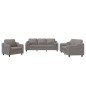 vidaXL 3-tlg. Sofagarnitur mit Kissen Taupe Stoff vidaXL 3-tlg. Sofagarnitur mit Kissen Taupe Stoff