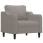 vidaXL 3-tlg. Sofagarnitur mit Kissen Taupe Stoff vidaXL 3-tlg. Sofagarnitur mit Kissen Taupe Stoff