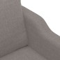 vidaXL 3-tlg. Sofagarnitur mit Kissen Taupe Stoff vidaXL 3-tlg. Sofagarnitur mit Kissen Taupe Stoff