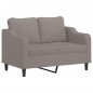 vidaXL 2-tlg. Sofagarnitur mit Kissen Taupe Stoff vidaXL 2-tlg. Sofagarnitur mit Kissen Taupe Stoff