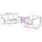 vidaXL 2-tlg. Sofagarnitur mit Kissen Taupe Stoff vidaXL 2-tlg. Sofagarnitur mit Kissen Taupe Stoff