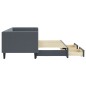 vidaXL Tagesbett Ausziehbar mit Schubladen Dunkelgrau 80x200 cm Samt vidaXL Tagesbett Ausziehbar mit Schubladen Dunkelgrau 80x200 cm Samt