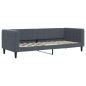 vidaXL Tagesbett Ausziehbar mit Schubladen Dunkelgrau 80x200 cm Samt vidaXL Tagesbett Ausziehbar mit Schubladen Dunkelgrau 80x200 cm Samt