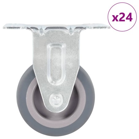 vidaXL 24 Stk. Bockrollen 50 mm