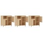 Sideboards 3 Stk. Sonoma-Eiche Holzwerkstoff Sideboards 3 Stk. Sonoma-Eiche Holzwerkstoff