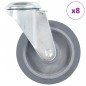 vidaXL 8 Stk. Lenkrollen mit Bolzenloch 100 mm vidaXL 8 Stk. Lenkrollen mit Bolzenloch 100 mm
