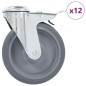 vidaXL 12 Stk. Lenkrollen mit Rückenloch 125 mm vidaXL 12 Stk. Lenkrollen mit Rückenloch 125 mm