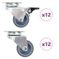 vidaXL 24 Stk. Lenkrollen mit Zwillingsrad 50 mm vidaXL 24 Stk. Lenkrollen mit Zwillingsrad 50 mm