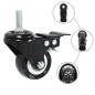 vidaXL Lenkrollen mit Bremsen 12 Stk. 50 mm vidaXL Lenkrollen mit Bremsen 12 Stk. 50 mm